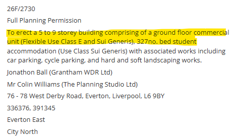 Liverpool1207's tweet photo. Students halls planned for West Derby Road https://t.co/bWzmoJhb0j https://t.co/HD0kV59Yfz