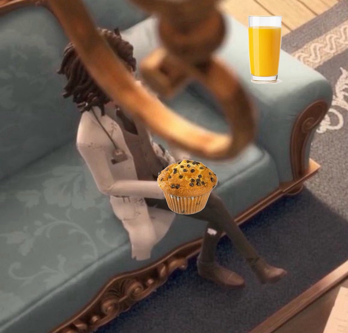 SAMBOURBONPR's tweet photo. Happy Sam Bourbon #sambourbon Saturday. He has a muffin and juice for breakfast today! What should he eat tomorrow for breakfast? Comment below!

#identityv https://t.co/Ai68veoRqm
