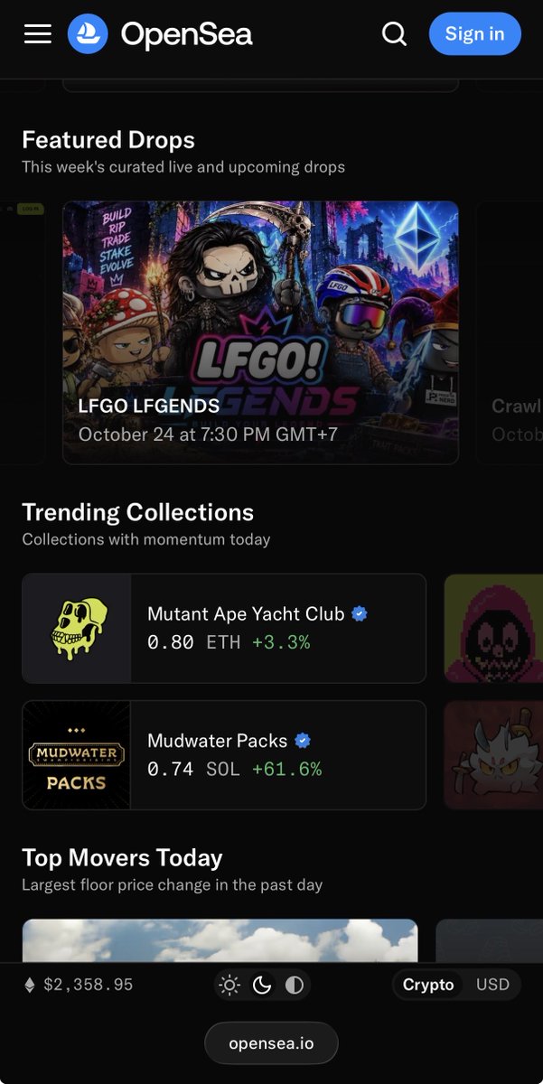 LFGOcommunity's tweet photo. Look who is featured on @opensea
 
It’s the one and only @LFGO_LFGENDS

🎙️ 65 Years of Bricks → LFGENDS Mint Launch Party
📅 OCT 24
⏰ 12:45 UTC
🔗 https://t.co/JBTG6wIUyC

🧱 Allowlist Mint: 13:00 UTC
🚀 Public Mint: 17:00 UTC

bring your frens. bring your best memes.

let’s make some brick history together.