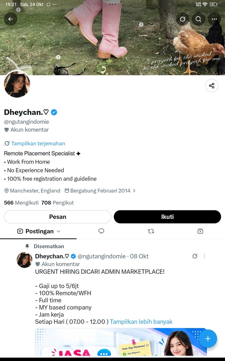 phuwinThangg's tweet photo. GUYSS ORG INI SCAM YAAAA, DIAA KYKNDPNAWARIM WFH DAN FREELANCE GITUU, baru ajaa kejadiannya di akuuu 
#viral #scammer #zonauang https://t.co/RvxHINUBkE