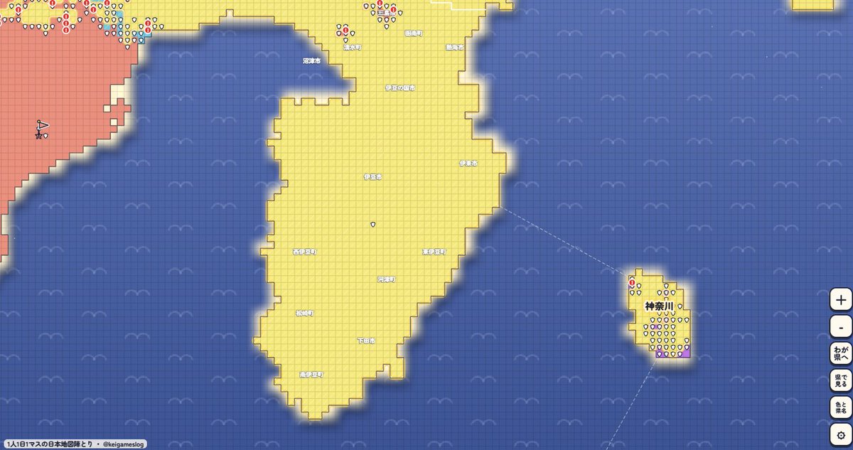 inbr108's tweet photo. 伊豆から静岡を完全排除して大島をほぼ奪取
ナイスすぎる https://t.co/YnjEN3waZB