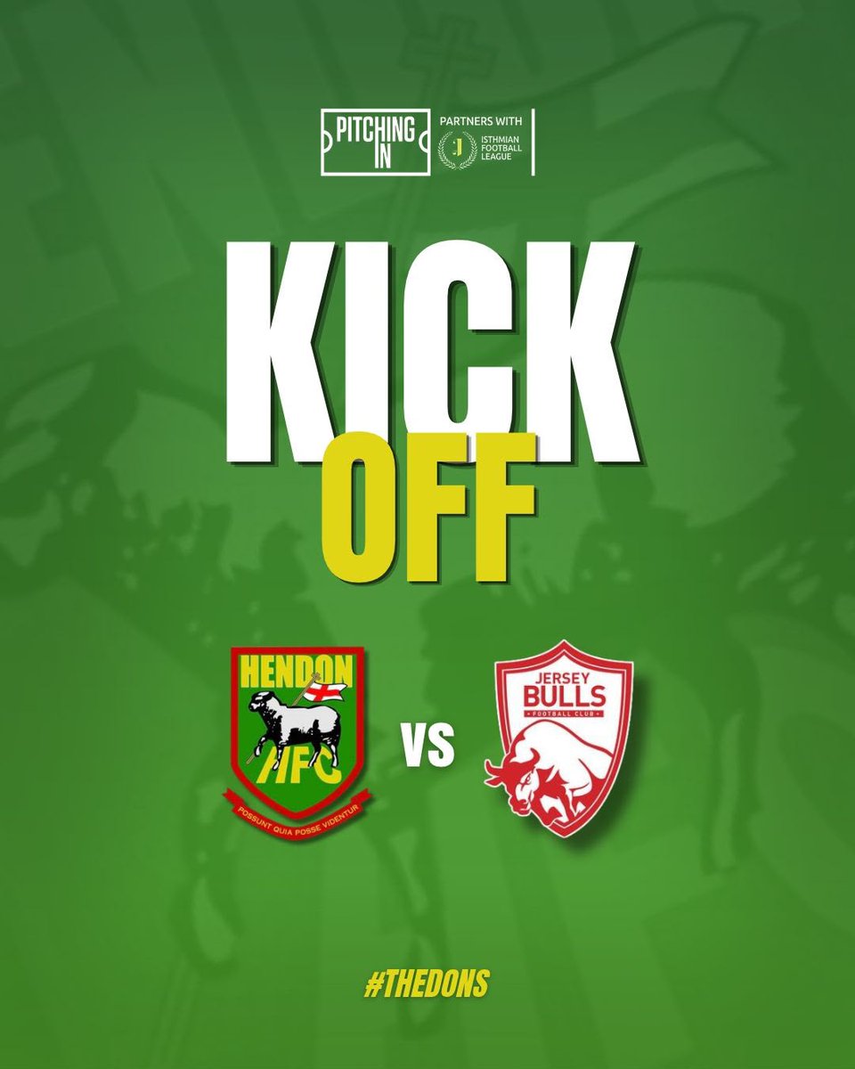 HendonFC's tweet photo. 1' Jersey get us underway 

Our visitors get the game underway on a wet and blustery afternoon

0-0 https://t.co/D0RRBmyiZa