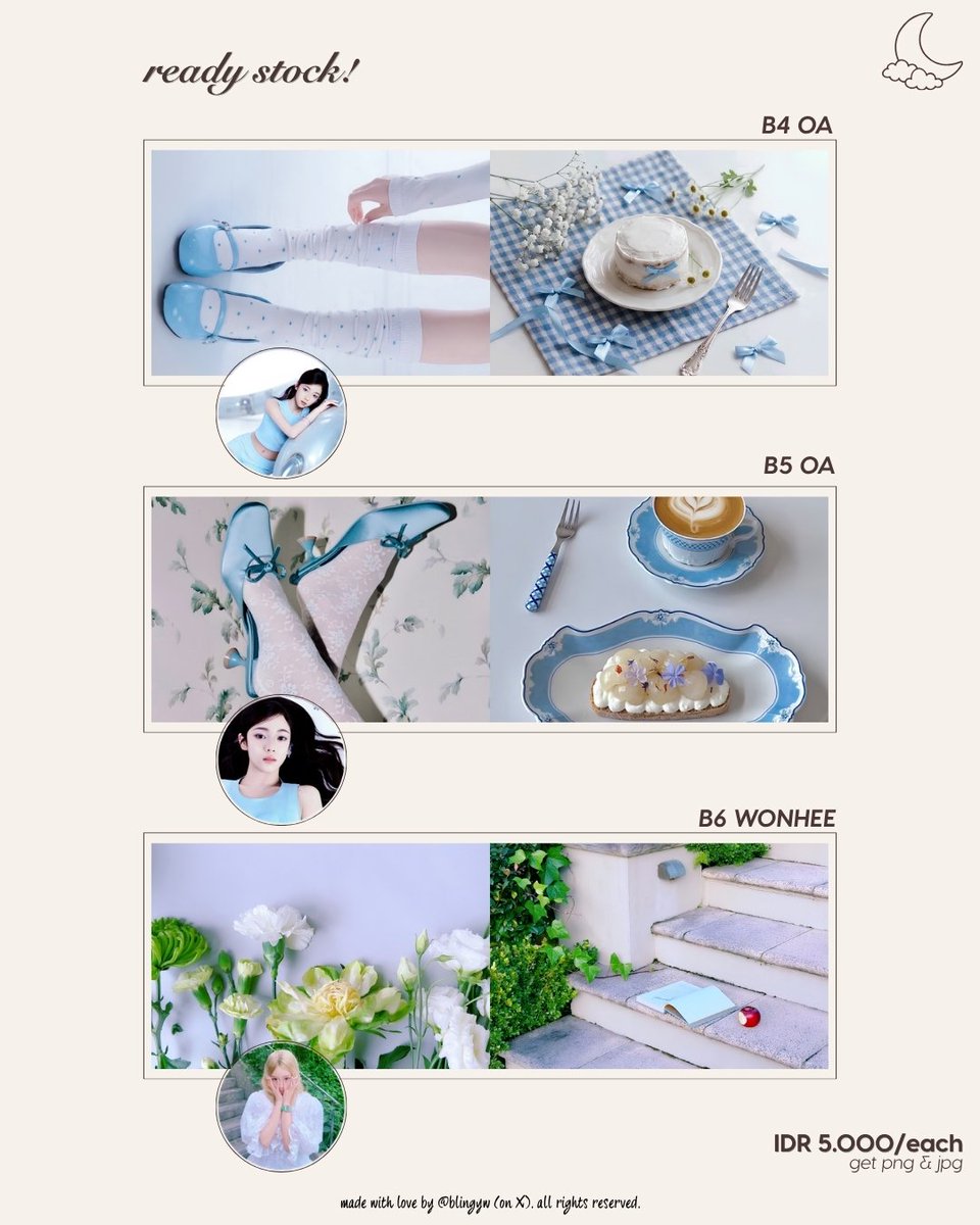 blingyw's tweet photo. bantu repost yaa, makacii!

heyoww! aku membawa layout cewek canci nihh! ada OA, wonhee, IVE (wonyoung, liz, gaeul), le sserafim (yunjin, chaewon, eunchae), asa, kyujin, carmen! cus dm/kontak di bio yaw <8 #bealanja #zonauang https://t.co/jrhQm62NOQ