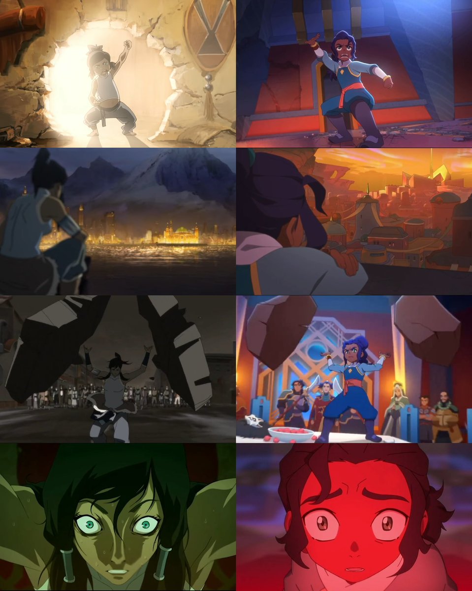 nightmarekorra's tweet photo. “We’re nothing like her.”
- Nisha (1x07)

Also Nisha: proceeds to parallel Korra 500 times the following 2 episodes 🌝

#sevenhavens #nisha #korra https://t.co/TSRpM3E32g