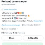 Photo by Poison | comms open (@lakeandadeuce)