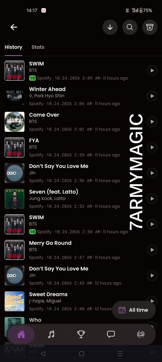 7ARMYMaGic's tweet photo. (In continue) 5x Playlist. (Completed ✅) https://t.co/RduRJEbo1F