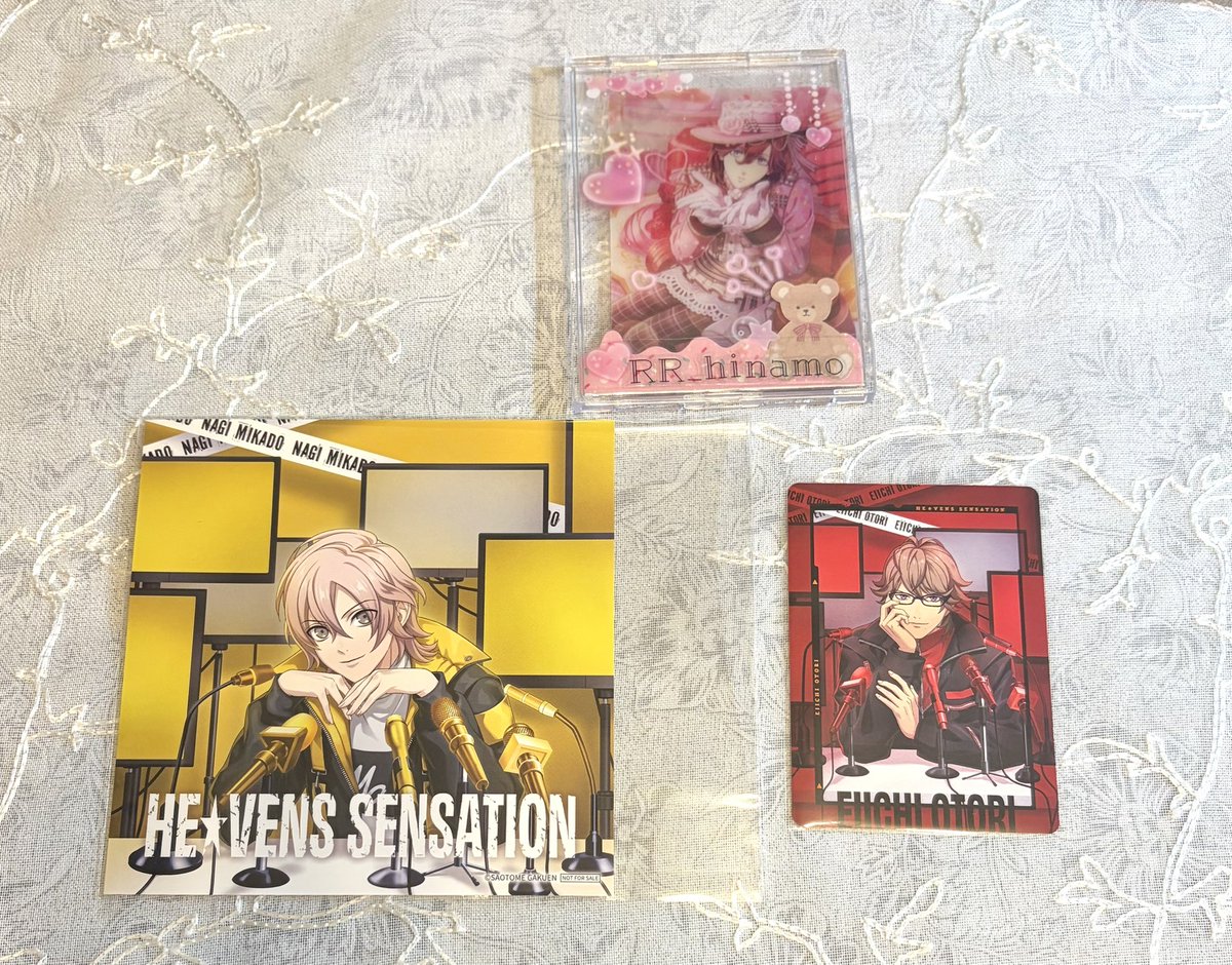 RR_hinamo's tweet photo. 【交換】うたプリ HE★VENS SENSATION CD ヘヴンズ メッセージカード アナザージャケット

譲)
メセカ→瑛一
アナジャケ→ナギ

求)
同種 大和

郵送、お日にちご相談のうえ神戸三宮手渡し可能です。
お気軽にお声がけください。 https://t.co/OknnFoXo65