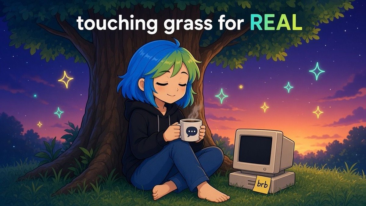tommithetechie's tweet photo. logging off this morning to touch grass! I need some air.

what are y'all doing offline today? https://t.co/xdNe6lxViM