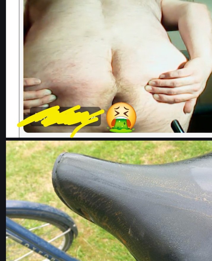 dates44738's tweet photo. Een gigantische slavenkont en een fietszadel dat te smerig is om aan te raken. 🤢 DÍT is dus waar deze Meesteres mee moet dealen?! Wat een ranzige vertoning. Mijn eetlust is spontaan verdwenen. 🤮 https://t.co/RYCcf9gwdq