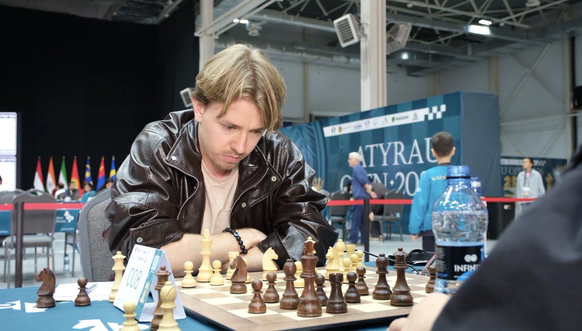 mustreader's tweet photo. The Atyrau Open is over. It was my best tournament this year. I beat several masters and was in the fight for 1st till the very end. I finished 7th ($500 prize) and gained 50 Elo points. In one game, I sacrificed a Rook 4 times and Knight - 3. Check it out in the pinned tweet! https://t.co/uVexYah10f