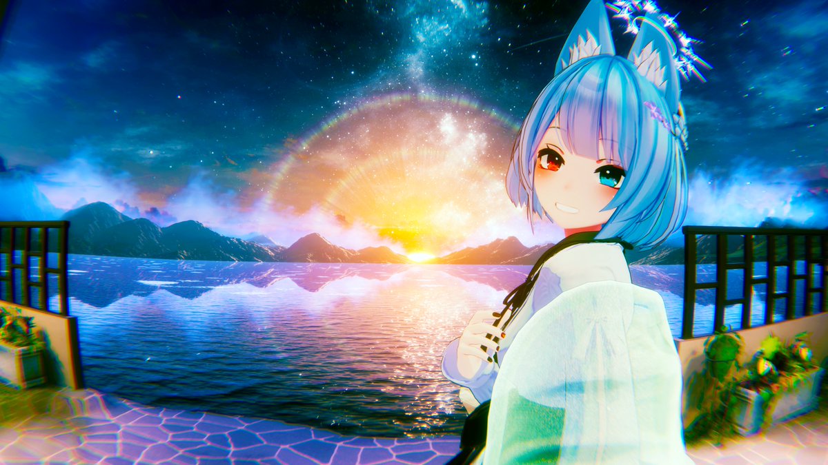 tsuki_s_flower's tweet photo. #vrchat

world : 星あかりの渚 - Starlight Shore
created by HANI․ https://t.co/GRUXg6uQEO