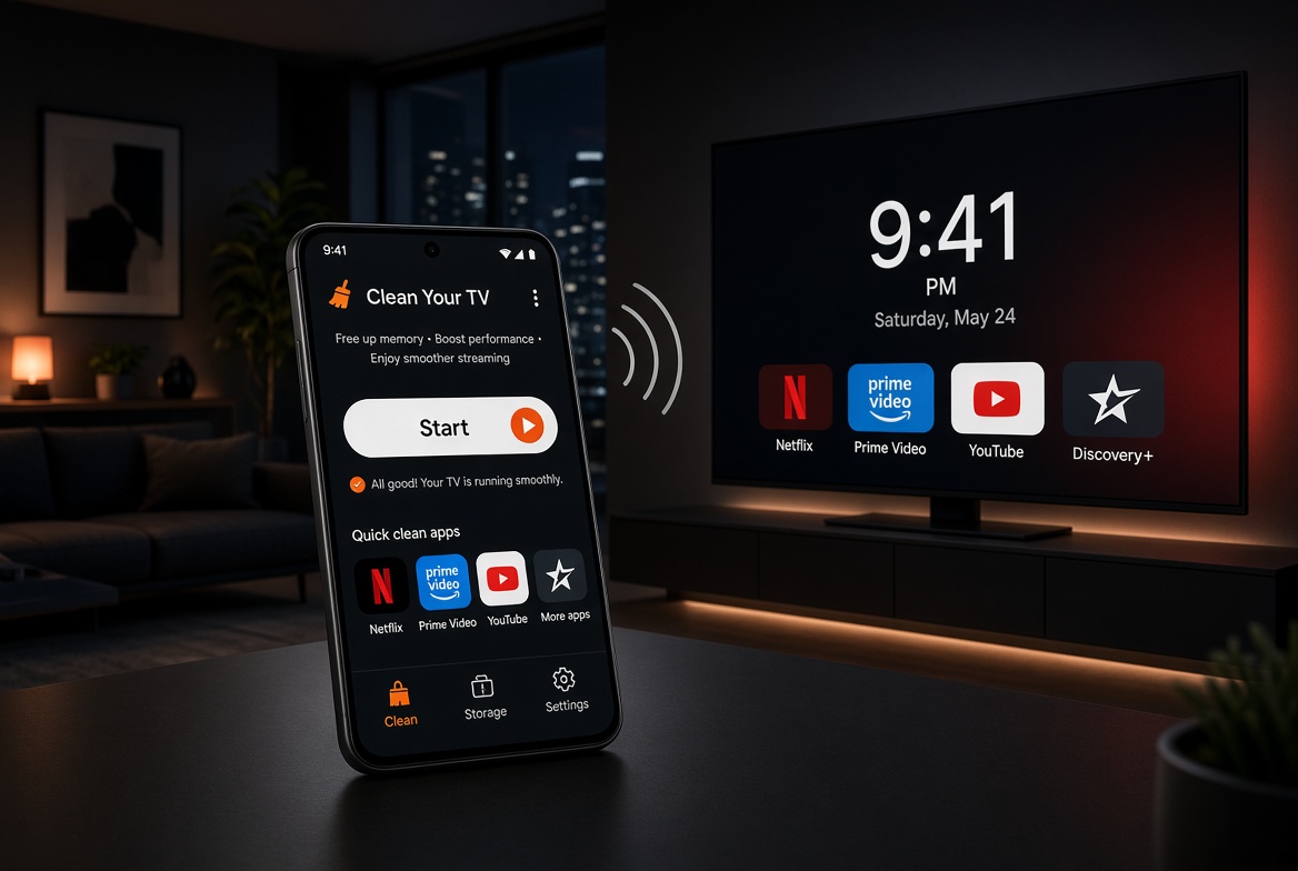 midroid5G's tweet photo. تحديث تطبيق Clean Your TV 0.3.3 📺

تطبيق جوال ينظّف تلفزيون أندرويد أو جوجل تي في أو فاير تي في من جوالك مباشرة عبر الواي فاي، بدون لابتوب وبدون روت. يوقف التطبيقات والإعلانات المزعجة ويحط شاشة رئيسية نظيفة، وكل شيء قابل للرجوع

✅ التحديث الجديد يصلح المشاكل اللي ظهرت في أول يوم إطلاق
✅ لو التلفزيون رفض يطفّي تطبيق معيّن يكمل باقي التنظيف ويخبرك وش اللي ما انطفأ
✅ يحافظ على الـ Launcher اللي ثبتّه أنت بنفسك
✅ شاشات أوضح، ويشرح لك سبب بقاء الشاشة الرئيسية كما هي
✅ نماذج الإبلاغ عن المشاكل تتعبّى تلقائياً

يحتاج جوال أندرويد 9 أو أحدث فيه قفل شاشة، ويكون على نفس الواي فاي مع التلفزيون. يشتغل على أكثر من 130 موديل من ماركات مثل شاومي وسوني وTCL وHisense وغيرها.

التحميل:
https://t.co/sL1LVli0eX

مشروع مجتمعي مفتوح المصدر مبني على Clean Your TV الأصلي