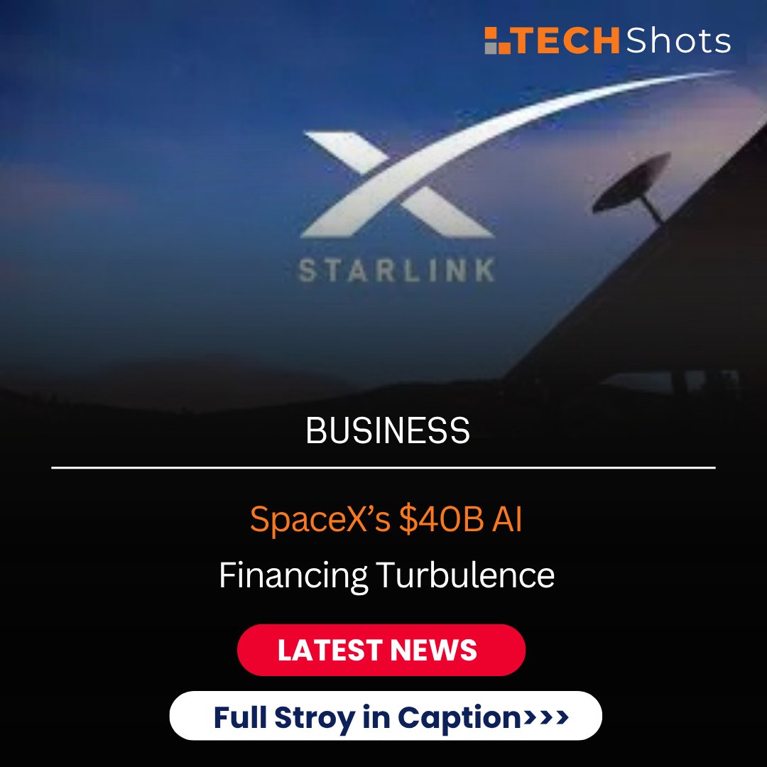 techshotsapp's tweet photo. Borrowing Bottleneck: SpaceX’s $40B AI Financing Hits Credit Market Turbulence

SpaceX's planned $40 billion off-balance-sheet debt deal—designed to acquire Nvidia chips and expand AI infrastructure—is encountering severe friction as credit markets tighten. Amid broader jitters over staggering debt burdens across the AI sector, lenders are demanding yields above 8%. The surging borrowing costs and widening default insurance highlight growing investor anxiety over whether sky-high infrastructure spending can generate sufficient returns.

@techshotsapp

#technews #AI #spacex #nvidia #technology #business

🌐 For more latest updates, follow and visit the link 🚀:

https://t.co/t6zCZjv98w