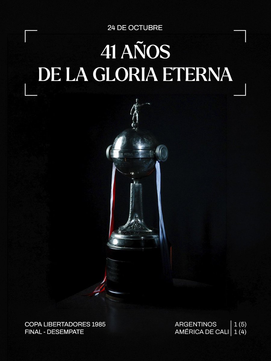 AAAJoficial's tweet photo. #AAAJ 41 años de la 𝐆𝐋𝐎𝐑𝐈𝐀 𝐄𝐓𝐄𝐑𝐍𝐀 🏆

Campeón de América. No es para cualquiera 🇦🇹 https://t.co/iaGTM8KxKS