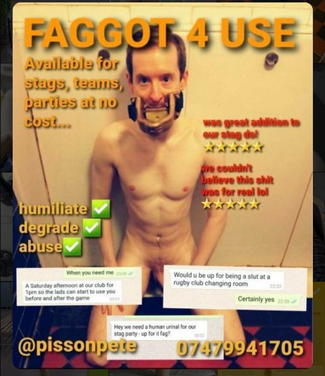 pissonpeter's tweet photo. Don't waste it. Feed a faggot. #pissonpete https://t.co/AJjfAwjthC