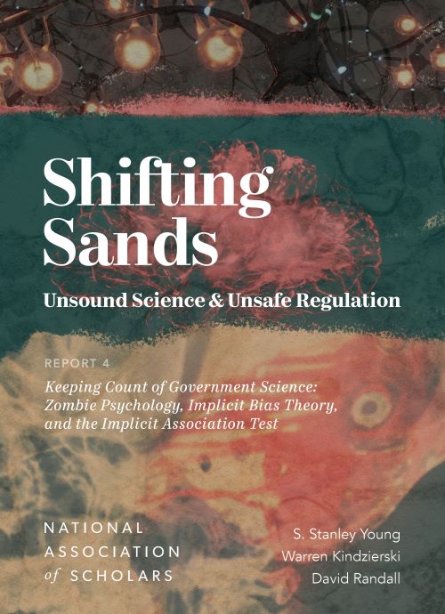 NASorg's tweet photo. Our 2024 Shifting Sands report by @DavidRandallnas, Warren Kindzierski, and Stanley Young, "Zombie Psychology, Implicit Bias Theory, and the Implicit Association Test," reveals how junk science underpins pervasive DEI mandates. https://t.co/BE7wYLndzm