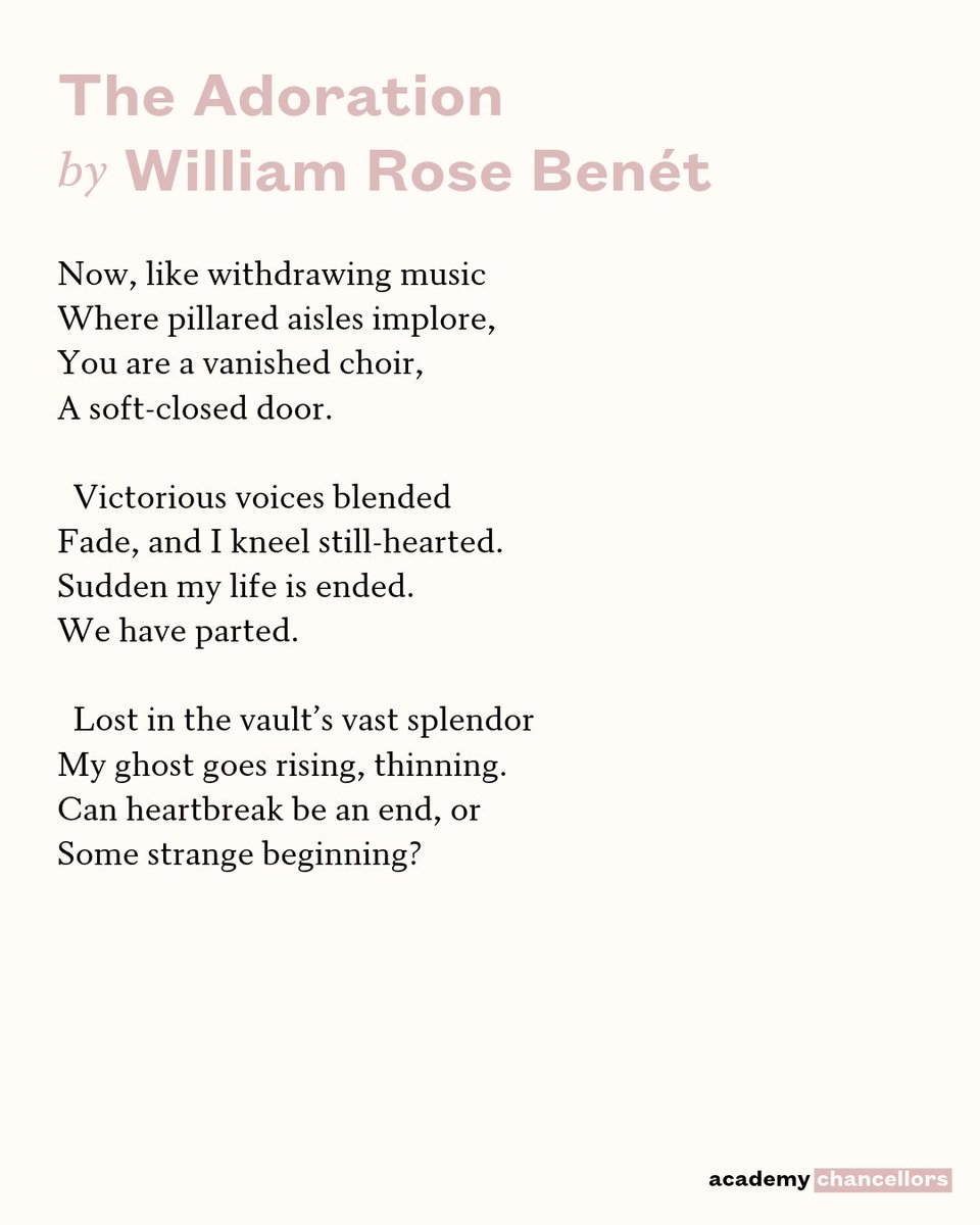 POETSorg's tweet photo. 10/24/26 “You are a vanished choir,
A soft-closed door.” https://t.co/YfWMVn9JhX