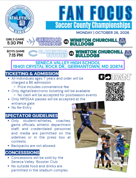 MCPSAthletics's tweet photo. MCPS ATHLETICS NATION!🥅SOCCER COUNTY CHAMPIONSHIPS ARE HERE! The stakes are HIGH, the energy is REAL, and you DON’T want to miss the action!⚽

⬇️ GET YOUR TICKETS EARLY! ⬇️🎟️ EXPECT A SELL-OUT — DON’T WAIT UNTIL IT’S TOO LATE!
https://t.co/Ml2HReeeX2

#WeRAISE @mcpsad https://t.co/0Zc4fgnSTV