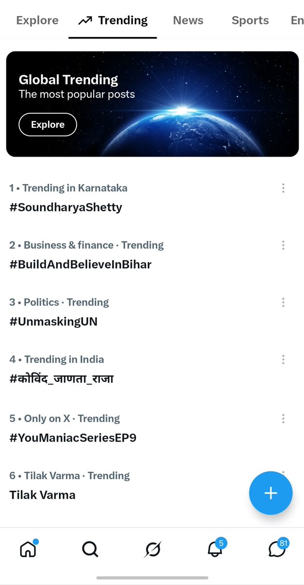 sandy_trendz's tweet photo. Sandy is trending No.1 in Karnataka🥵🥶

What a craze for her🫡❤️‍🔥

#Bbk13 #Soundharyashetty https://t.co/gosl27gbRb