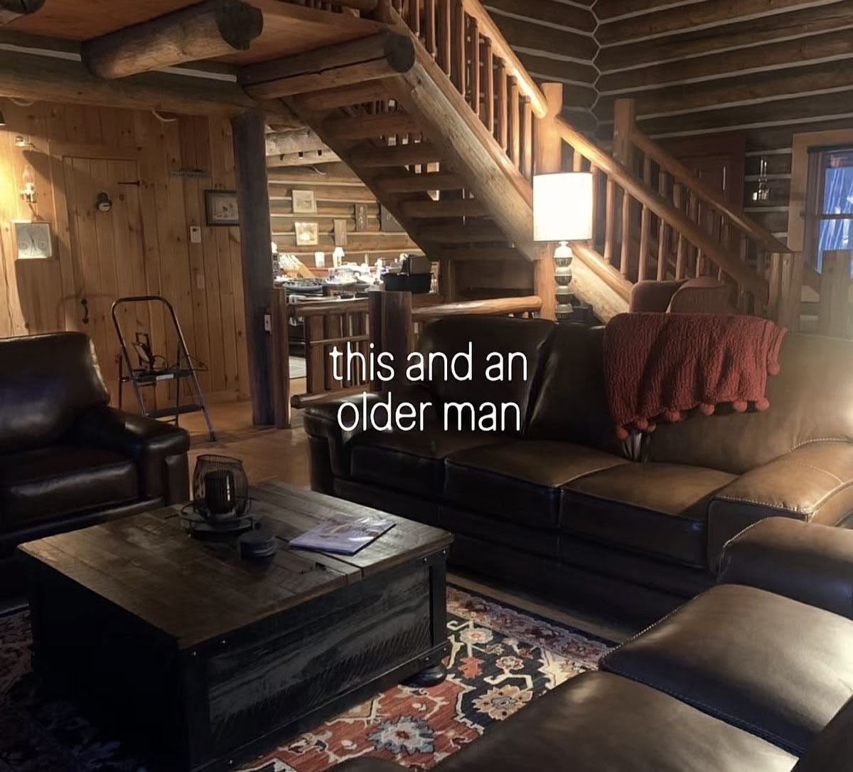 yearningeater's tweet photo. oh to live in a cabin and be his little girl https://t.co/wzGAeU03W3