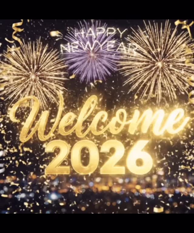 FrezZSwett's tweet photo. A new year brings fresh possibilities, hopes, dreams, and goals. Let’s reflect on the lessons of the past year and create meaningful change in 2026. Wishing everyone a wonderful start and a Happy New Year! https://t.co/Z6voBLnw97