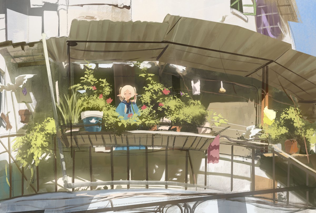 takoyoomi's tweet photo. Day 7    

I'm drawing Frieren for 10 days to promote my Frieren plushie! You can check out the details and pledge on the link below! https://t.co/eFpTngKSx9