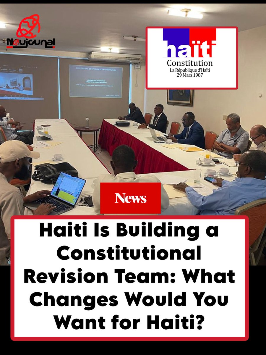 haiti_boiii's tweet photo. Haiti is moving forward with its constitutional revision process. On October 22, 2026, the committee leading the process met with CORPUHA, the group representing Haitian universities.

The consultations are happening under Articles 12, 13 and 14 of the National Pact for Stability and Organization of Elections, signed February 21, 2026.

Before that, the committee met with political parties including Fanmi Lavalas, OPL, KONBA, En Avant, ASE and PHTK. It also met with the private sector, including departmental chambers of commerce, ADIH, AmCham, Makaya and the Haitian-Canadian and Haitian-French chambers.

The committee plans to continue meeting with other signatories of the Pact, civil society groups and parties that did not sign.

But for this process to be legitimate, the diaspora must be included. Millions of Haitians abroad support families, send remittances, invest in businesses and want to contribute to Haiti’s future.

Including them would bring new ideas, professional skills and experience from other democratic systems. It would also ensure the new Constitution reflects Haitians inside and outside the country, especially those who want to return or invest.

Most importantly, constitutional reform cannot be left only to politicians. It needs transparency, public participation and trust that it represents the people. The way for Haitians abroad to participate should be clear.

This process could shape Haiti’s future institutions and how the country is governed.

What do you guys think?

What changes would you want in the Constitution? Stronger accountability for officials, an independent justice system, electoral reform, limits on presidential terms, or more power for local communities?

Should Haitians abroad have a formal voice in this process, and how should they be included?

If you could change one thing first, what would it be to build a stronger, more stable Haiti?