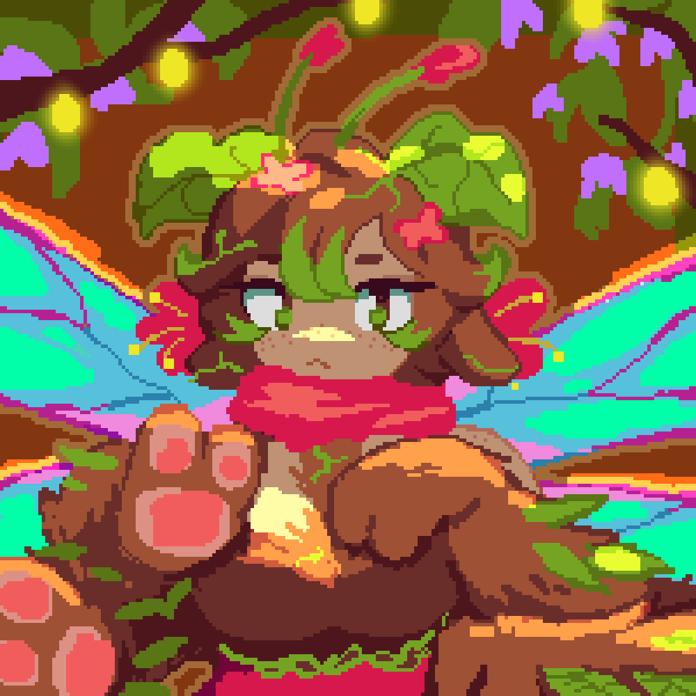 DinPixels's tweet photo. Moth Girl 💚🦋✨ #pixelart #ドット絵 https://t.co/p10eVioV5I