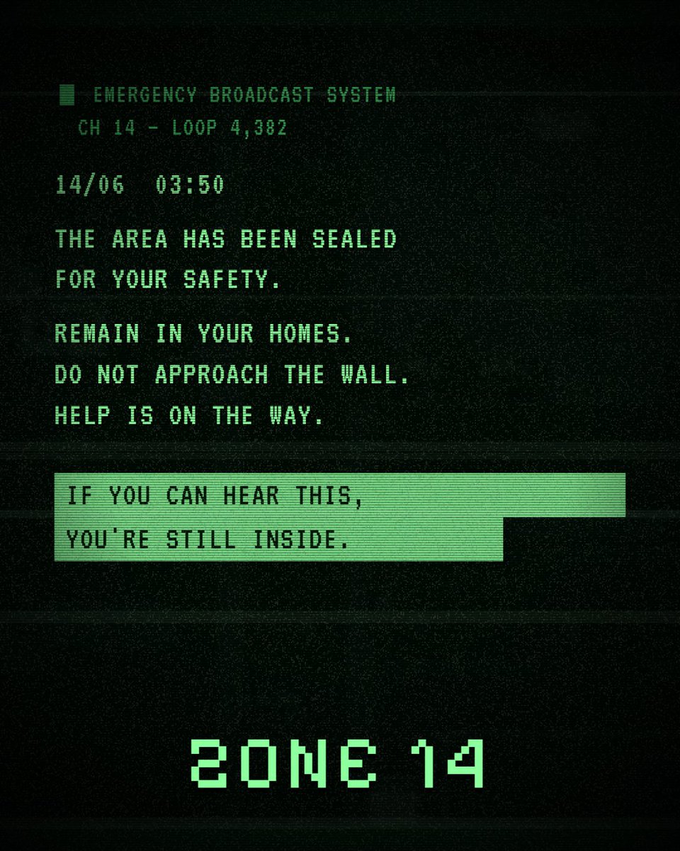 richbi11's tweet photo. EMERGENCY BROADCAST // CH 14 📡

The area has been sealed.
Some of you are still inside.

ZONE 14 is coming to Robinhood Chain.

Whitelist is open.
Retweet, tag 2 friends &amp; drop your wallet address below to get on the list 👇

#robinhoodchain #nft https://t.co/xQtvd2zCkK