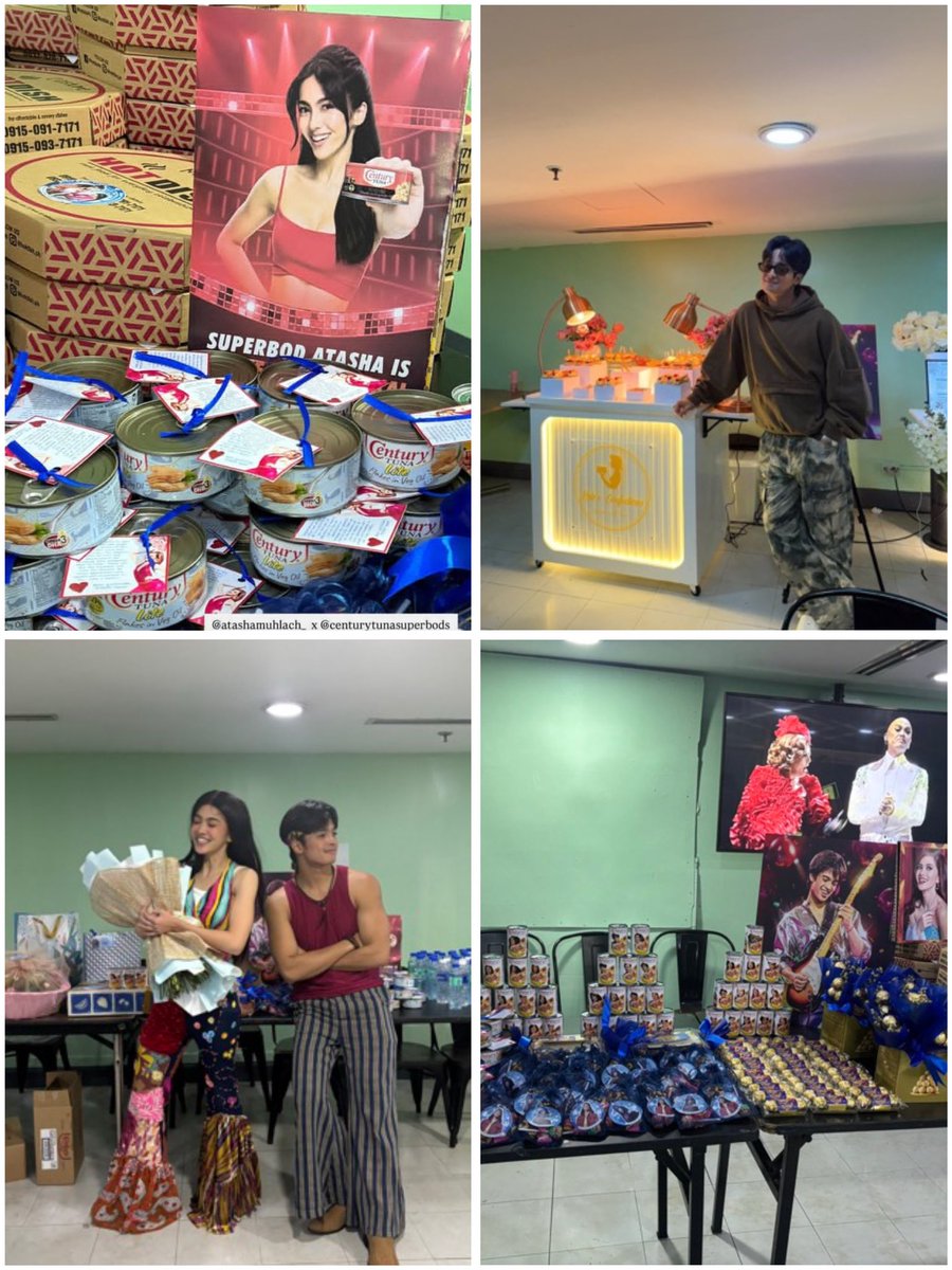 1962EVM's tweet photo. A day full of food surprises! We appreciate everyone who made this Thanksgiving for KD and Atasha possible; KD Society, Kaydets in collab with Atasha Squad!
#KDEstrada
#TeamBurnBKD
#BKDTheAnnieBatungbakalMusical https://t.co/wHS9zixHrf