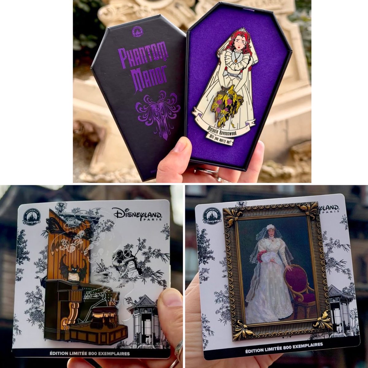 DisneyPinsBlog's tweet photo. New Phantom Manor pin releases at Disneyland Paris: https://t.co/eJ81sq4JuR https://t.co/MAv7xHcUkv