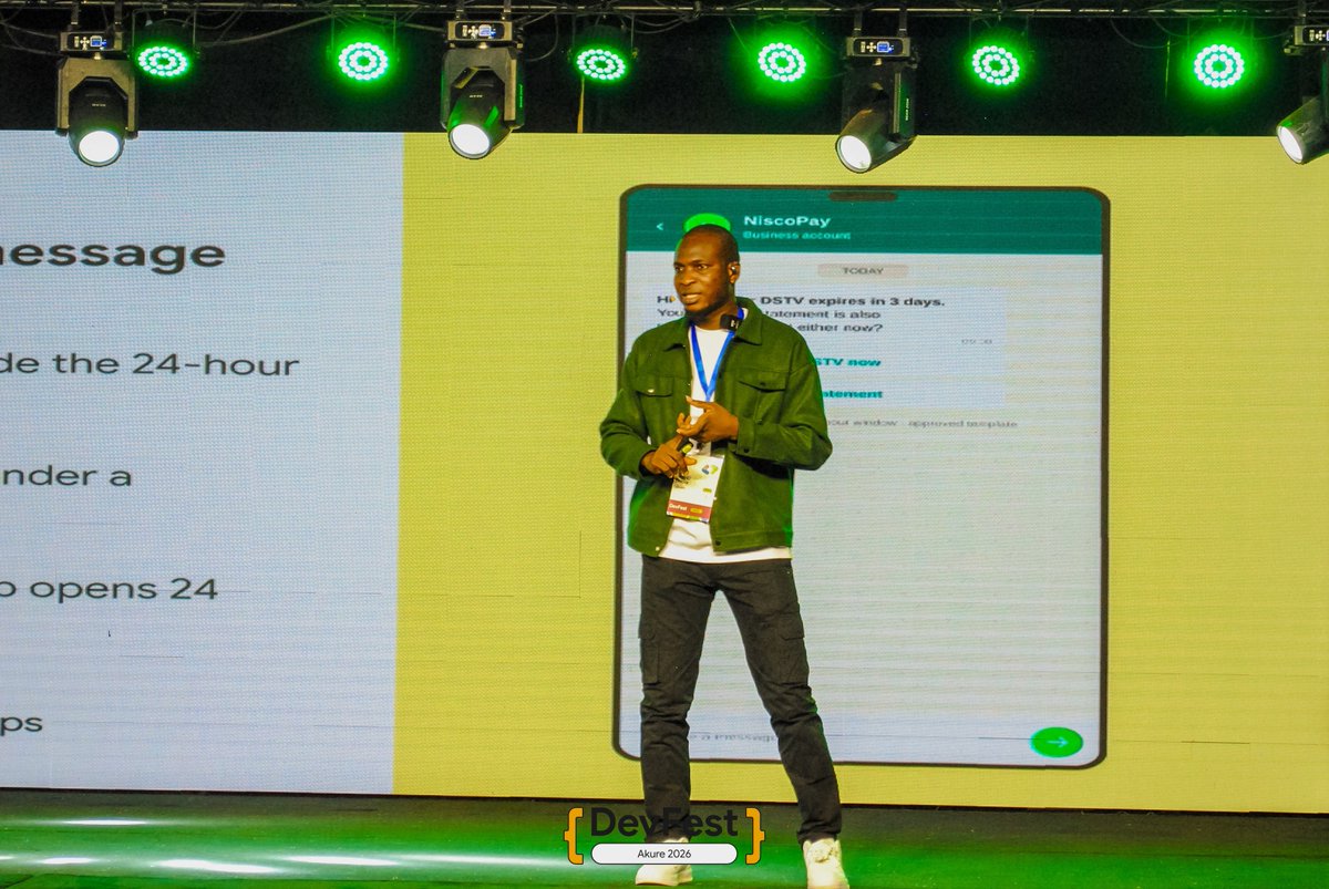 gdg_akure's tweet photo. "The Front Door You Forgot To Build"
Sodiq Eniola is unpacking why your product's entry point matters more than you think!
If users can't get in easily, nothing else matters.
#GDGAkure #DevFestAkure2026 https://t.co/qXW6unXymV