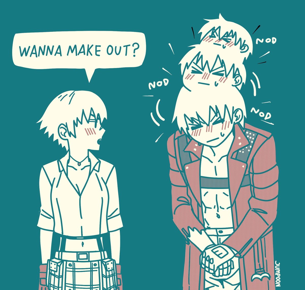 jumpoon's tweet photo. DantexLady are (Semi) Canon btw.😌😍😋💗 #DMC #DevilMayCry #NDMC https://t.co/c43mKOYigL