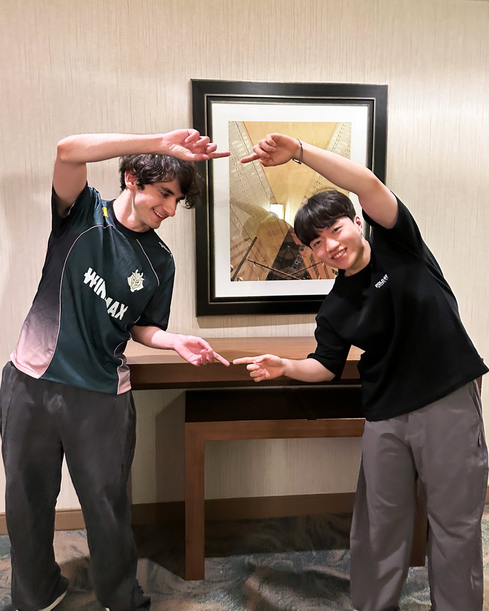 G2League's tweet photo. Two support GOATs having a mog-off 🐐🐐 https://t.co/4U1kykI8mU