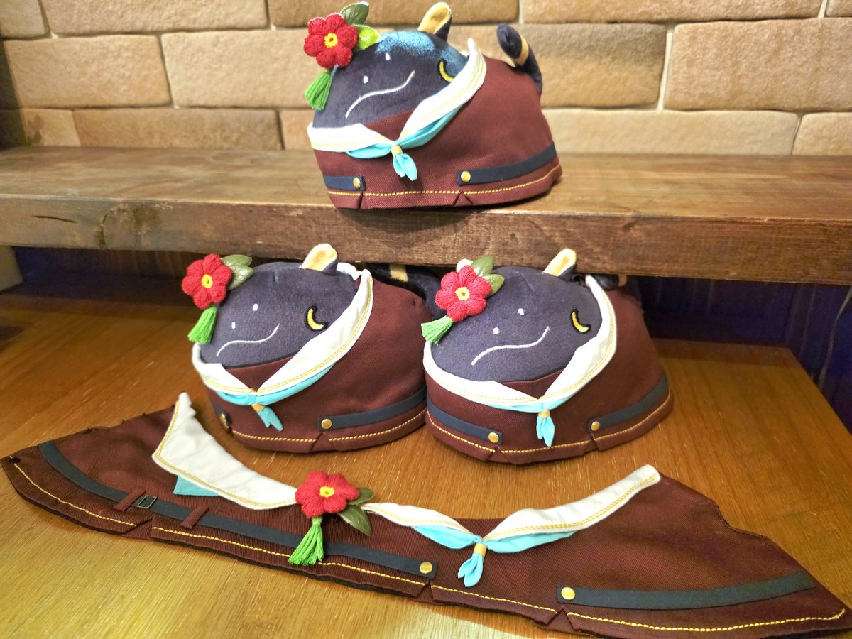 pru_oden's tweet photo. ういさんのお誕生日のお祝いに！
原点でもある梢ちゃんの制服を作ってみましたー🫖🪷

そのフォーメーションはッ！

バス(テト)の大三角！？
#217find #えびぷと手芸部
#花宮初奈誕生祭2026 https://t.co/tYE6nt2yIZ