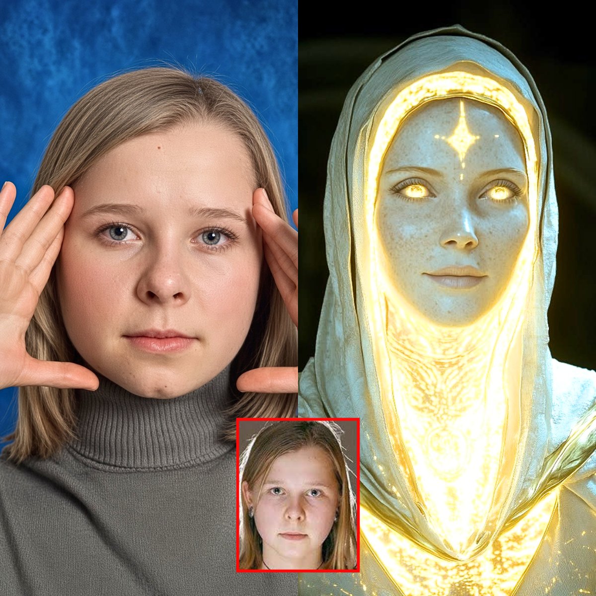 Unexplained2020's tweet photo. This Russian girl claimed she could SEE INSIDE human bodies. She said she possessed a second form of vision that allowed her to detect a hidden metal plate and traces of surgical screws inside a woman's body WITHOUT an X-ray.

Her name is Natasha Demkina. Her strange ability reportedly appeared when she was just 10. 

One day, she told her mother she could see two beans, a tomato, and something resembling a vacuum cleaner inside her body. 

Her mother realized Natasha was apparently describing her kidneys, heart, and intestines.

Natasha claimed she had two kinds of vision. One worked normally, while the other supposedly allowed her to see internal organs and bodily processes.

In 2004, she examined British journalist Briony Warden, who was recovering from a serious accident. Warden had removed her leg brace and concealed obvious signs of her injuries.

She identified problems near Warden's spine, where four fractures were healing. She described something hard inside her jaw, exactly where surgeons had implanted a titanium plate, and reportedly detected fractures in both bones of her lower leg, along with traces of recently removed surgical screws and pins.

But when scientists tested Natasha under controlled conditions, things became controversial.

She correctly matched 4 of 7 volunteers to their medical conditions, yet investigators declared she had FAILED because their predetermined threshold was five.

Nobel Prize-winning physicist Brian Josephson challenged the verdict, arguing that her result represented odds of more than 50 to one against chance. The investigators defended their criteria, and her supposed X-ray vision remained scientifically unproven.

In 2026, researchers reported in Advanced Science that an AI system trained on more than 10 MILLION images could identify facial patterns associated with clinical biomarkers, including kidney function, cholesterol, and red blood cells. They examined 62 biomarkers, although prediction accuracy varied.

Another study in The Lancet Digital Health used more than 40 MILLION facial images to develop AI capable of estimating biological age and predicting survival risks among cancer patients.

I know neither study proves Natasha's claims. Of course, recognizing subtle facial clues is very different from seeing broken bones or metal implants beneath the skin. 

But it raises an intriguing question: Just how much can we learn about the inside of a human body simply by looking at someone?
