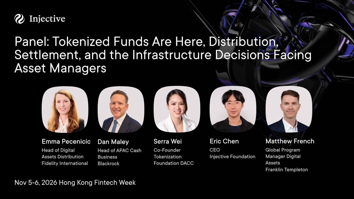 InjectivePak's tweet photo. Get ready! 

Injective ke CEO @ericinjective early November mein Hong Kong Digital Asset Summit ke main stage pe aayenge. BlackRock aur bade names ke sath tokenization panel mein join karenge. 

Tokenization ka next level aa raha hai 🔥 https://t.co/SQU1y2ks3n