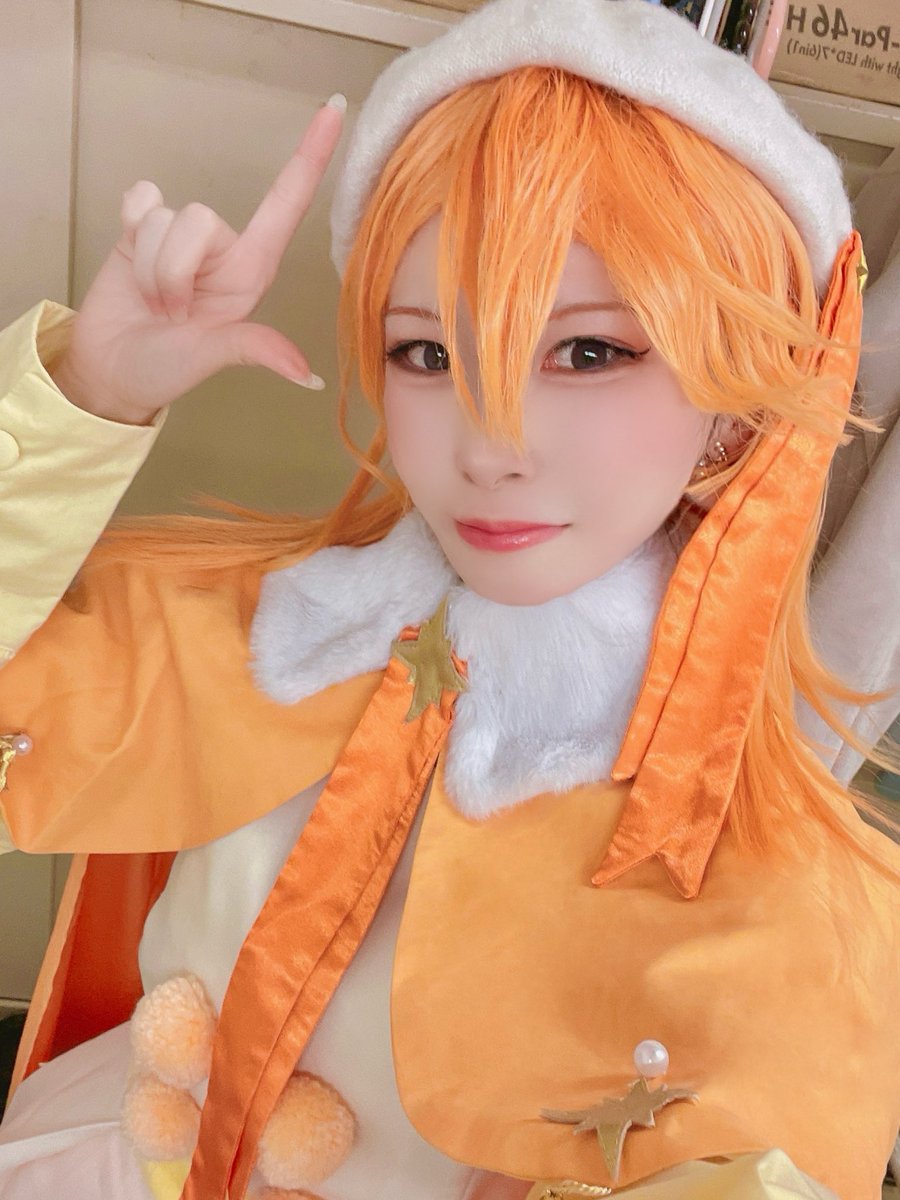 nyan_Marunya's tweet photo. #ふぃおらちゃん
なんとわたしはかのんちゃんでした🎧
初出しです🧡

ウィッグもお衣装もスタジオも全て用意していただいて、踊るだけでむしろ申し訳ないくらい😭
みなさんもともと素敵ですが、わたしが加わって少しでもお力添えできていたら嬉しいです！
一緒に踊れて幸せ🥰
感想ぜひぜひ待ってます🙌 https://t.co/ZOElzblJYf