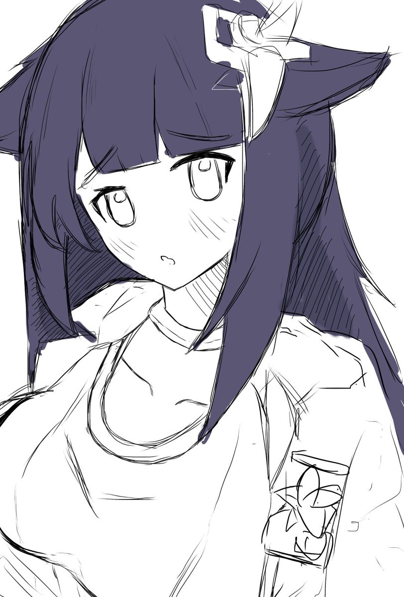 kinariumu's tweet photo. #アークナイツ版深夜の真剣お絵かき60分一本勝負 
ジェシカ https://t.co/FDzuFGPMgR