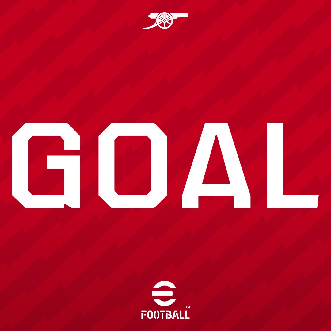 Arsenal's tweet photo. A FIRST GOAL FOR THE ARSENAL!

Konsa bundles in at the backpost after Everton fail to clear their lines from a corner 💥 

🔴 1-0 🔵 (7) https://t.co/7Ab60qQvUv