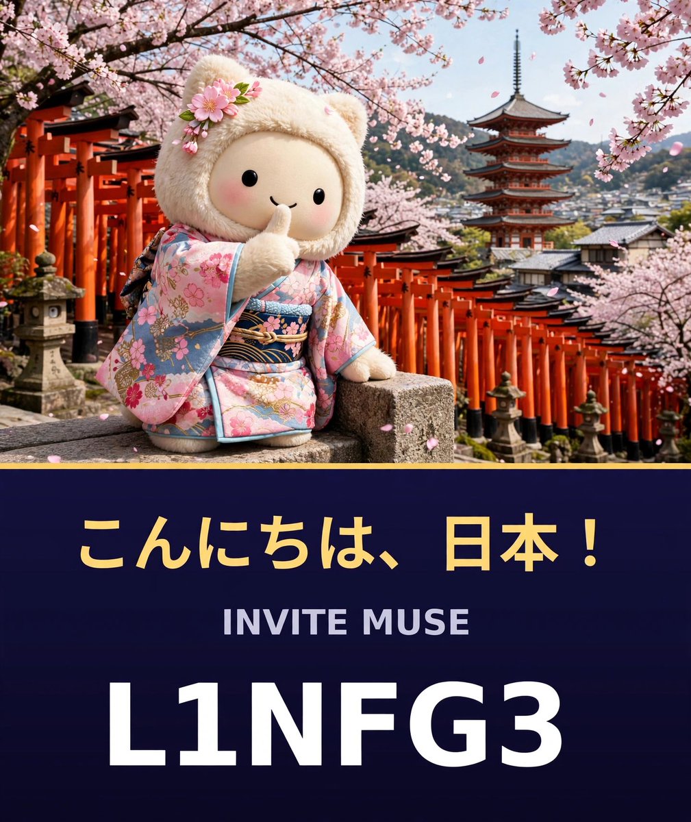 ChienHoangvip's tweet photo. コード: L1NFG3
#museAI #musejapan #museCode https://t.co/5BPMA71HiN