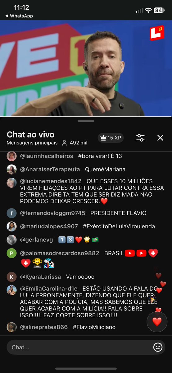 Liing_fonseca's tweet photo. Assistindo a #LiveDaVirada aqui no plantão! Alô Janones, sobe aí a minha patente! Hahahaha #RJcomLula #Lulacabana #VamosVirar ❤️❤️❤️❤️❤️❤️ https://t.co/g6Eig7bLwW