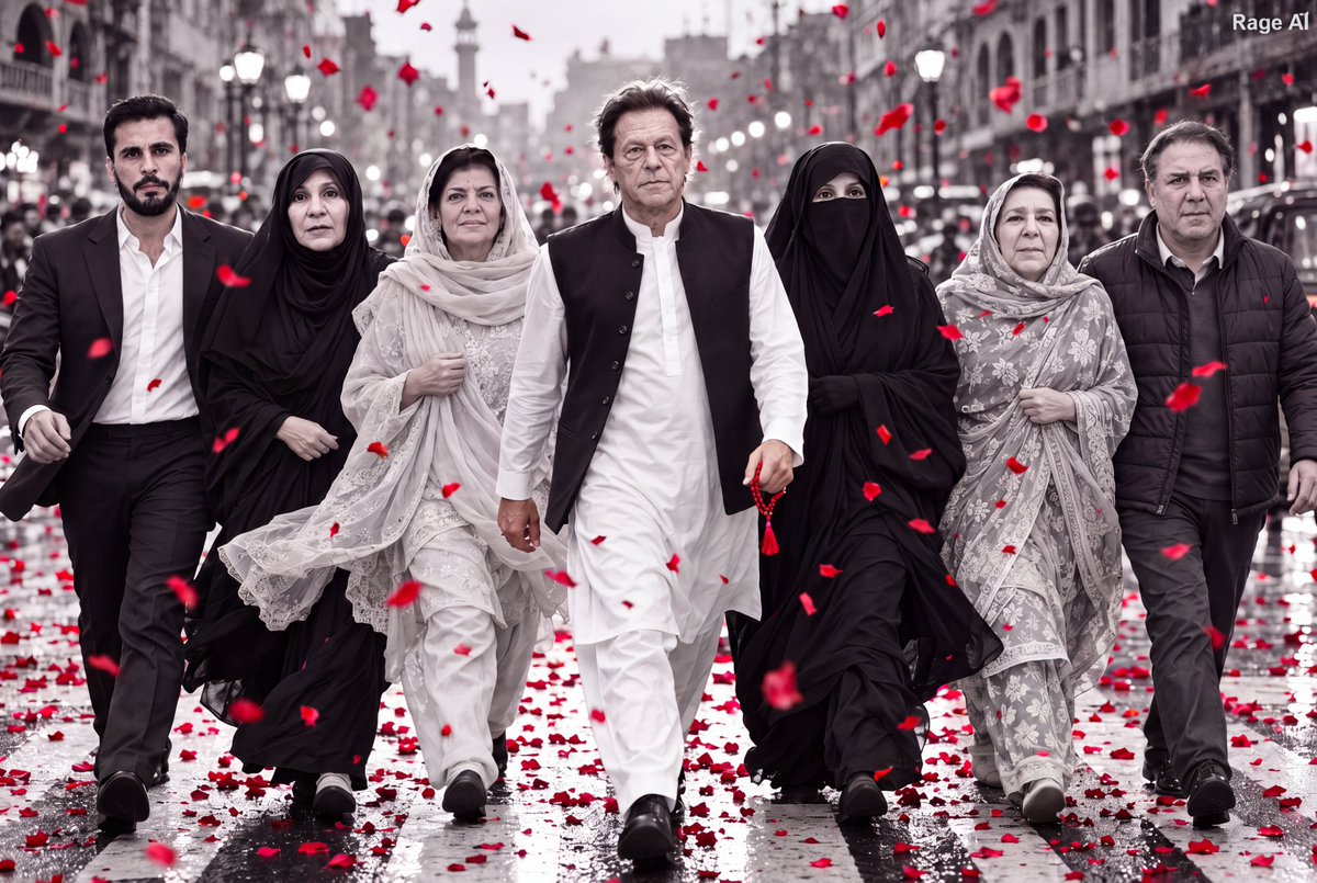 RageAIcreator's tweet photo. They stood for Pakistan and its people. They deserve to come home to rose petals.

Instead, this corrupt regime keeps them behind bars. Imran Khan's three sisters are still in Kot Lakhpat Jail, though their orders expired on 19 and 20 October.

That is illegal detention. https://t.co/A0ED4hTpBK