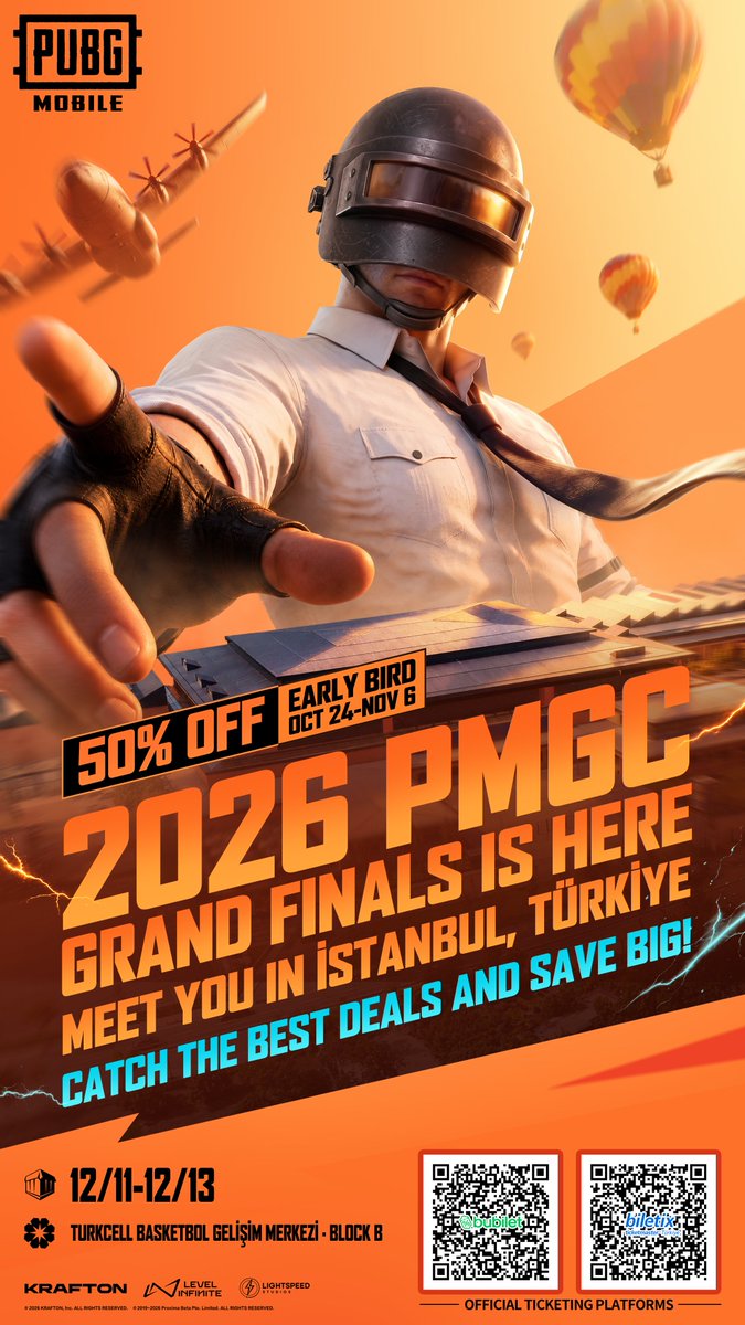 Bondnewsroom_'s tweet photo. 🚨 OFFICIAL: The 2026 PUBG MOBILE Global Championship Grand Finals will take place at the Turkcell Basketball Development Center!

The venue reportedly has a capacity of around 10,000, though seating may be split into two sections.

Interestingly, the PUBG MOBILE and PUBG PC Global Championship Grand Finals fall on the same three days in the same city, raising the possibility of a shared venue setup