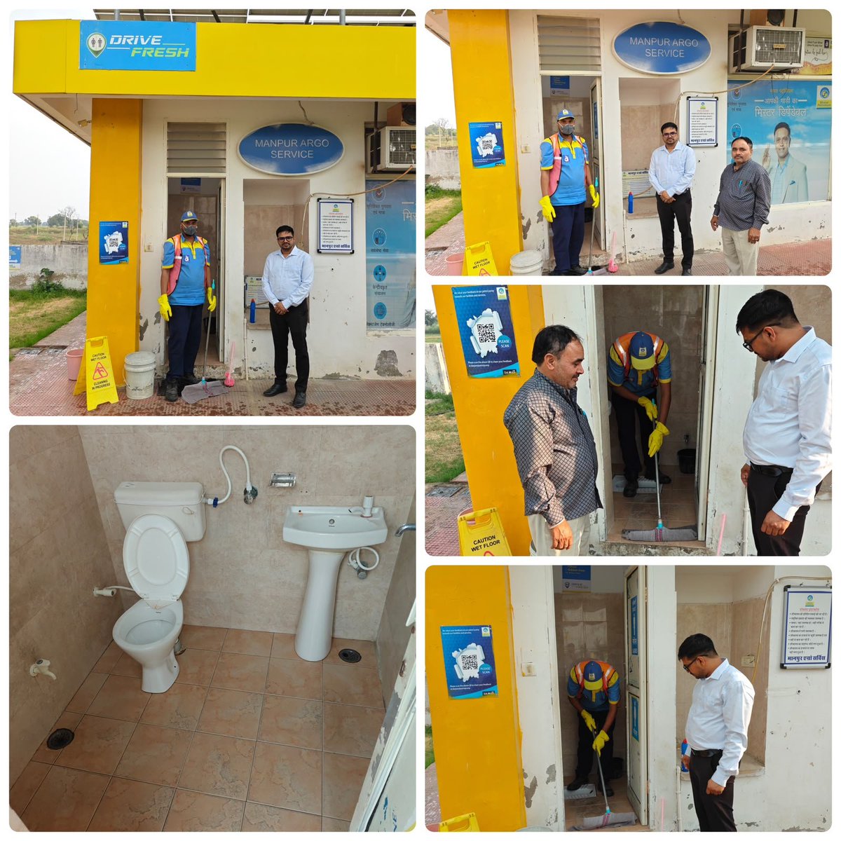 BPCLRetail_Kota's tweet photo. A cleaner stop. A more comfortable journey. Through our DriveFresh programme. Your feedback matters. Scan the DARPAN QR code and share your experience.  DriveFresh at MANPUR AGRO SERVICE, District DAUSA (Rajasthan) @BPCLRetail1 @BPCLimited https://t.co/2zfqGlW5Bl