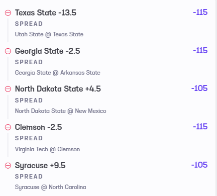RunPureBets's tweet photo. 🔥🏈BIG CFB LATE PLAYS

@JBC69 dropped his CFB plays for today.  Here are 5 of them

To tail use 🔗👇 https://t.co/ajr759sjtg