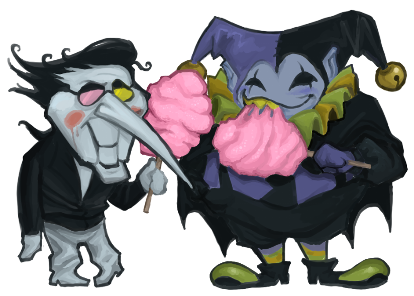 grappodango's tweet photo. jevile and spamton #DELTARUNE https://t.co/ScGsdMVALg