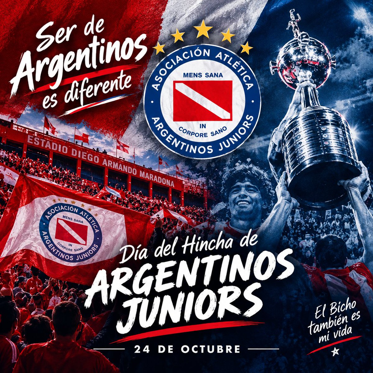 simplementeAAAJ's tweet photo. Feliz dia a todos los hinchas DE Argentinos Juniors

Vamos los Bichos

#AAAJ https://t.co/t7wHUa4BrN