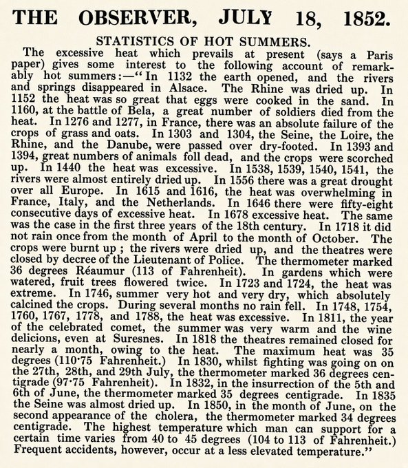 TonyClimate's tweet photo. Europe has a long history of deadly heatwaves and drought. Ignorance of history leads to a lot of modern superstition.

https://t.co/mpvmyceSli https://t.co/Kio8llXKwi