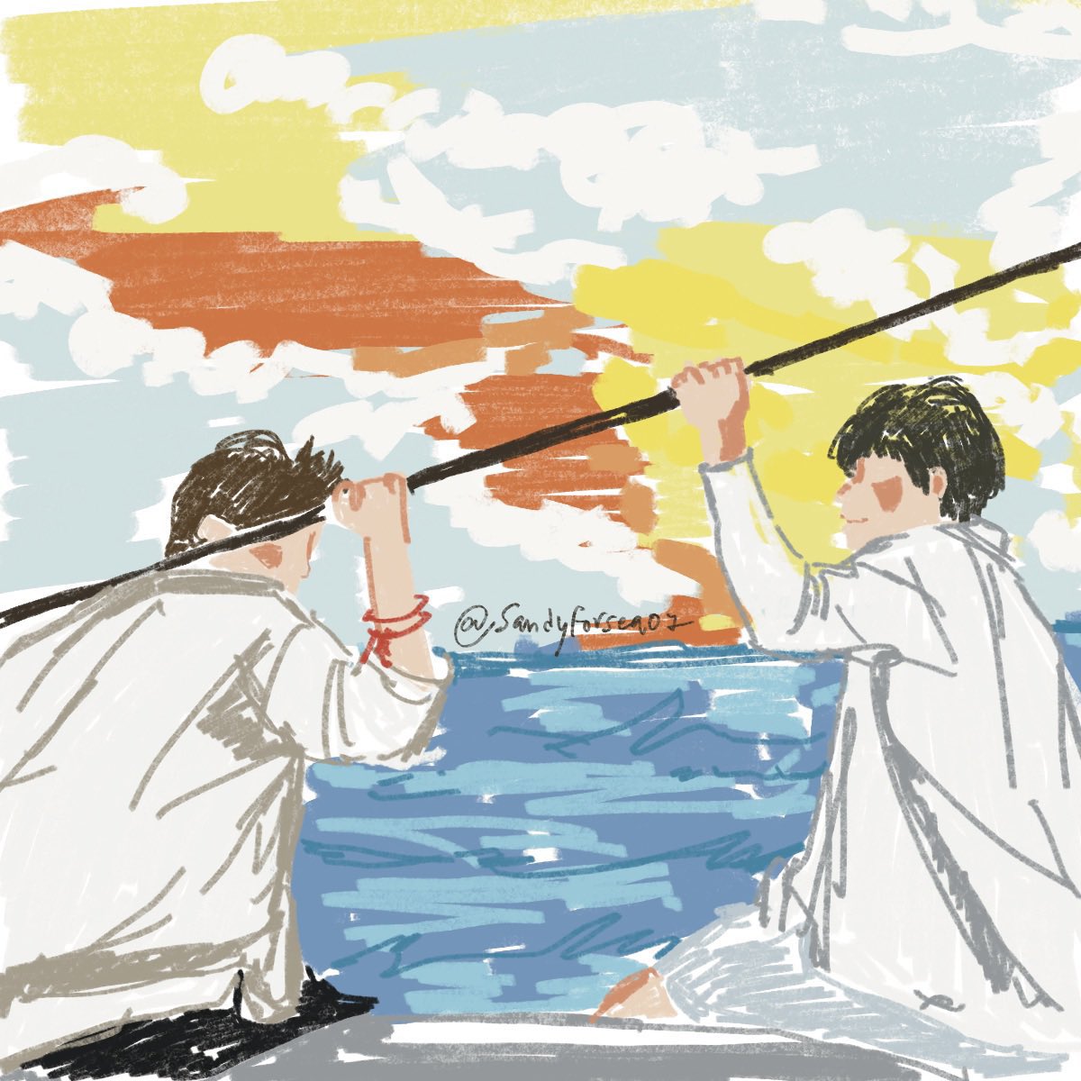 Sandyforsea07's tweet photo. removing AI from your feed with 4 of my illustrations☁️🌸 https://t.co/Y6pR8IKSP7
